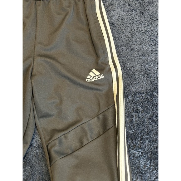 Adidas Tiro 19 Youth Large Track Pants Black White 3-Stripe Zippered Ankle - Picture 2 of 9